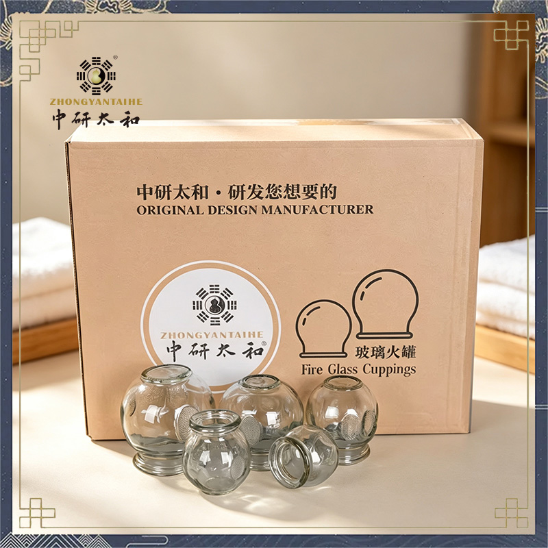 Cupping Therapy Set - ZHONGYAN TAIHE 12 PCS/1 SET Glass