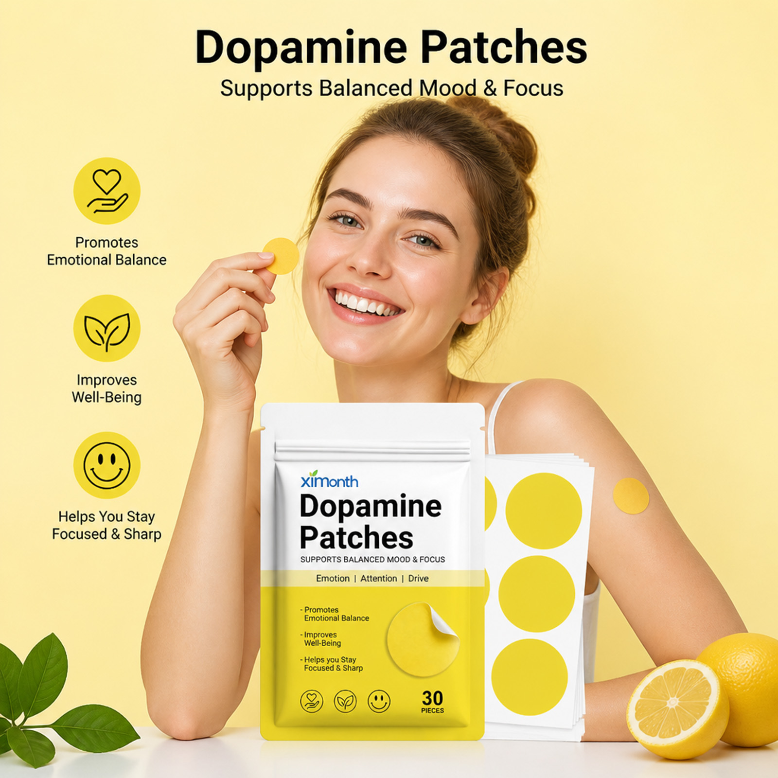 Health Wellness Vitality - Dopamine Patches Vitality Boost Instant Mood