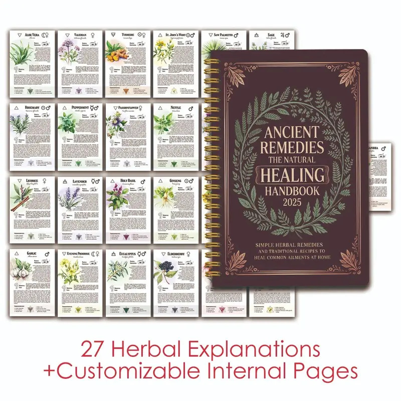 Health & Wellness Tablet Cutter - Natural Remedies Handbook with Ancient Cures
