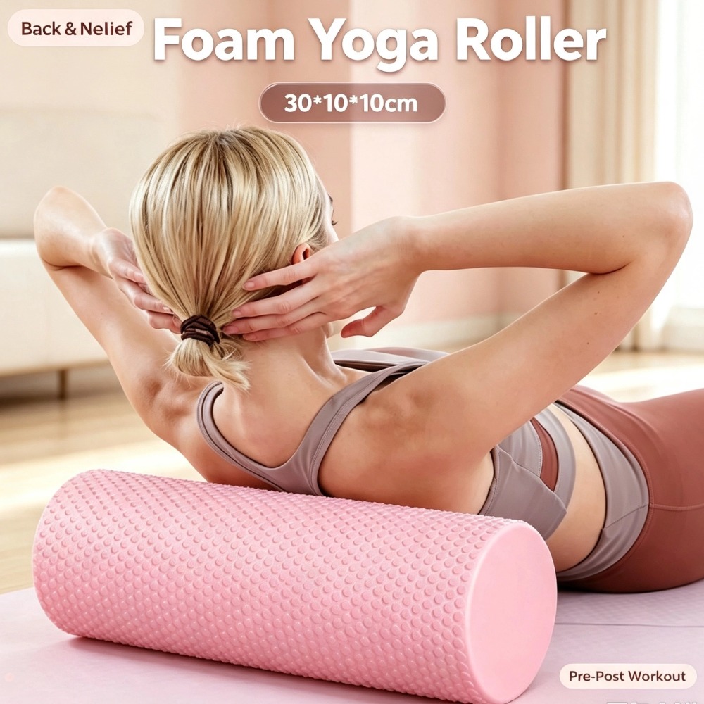 Vibrating Foam Roller - EVA Foam Yoga Roller 30cm Portable