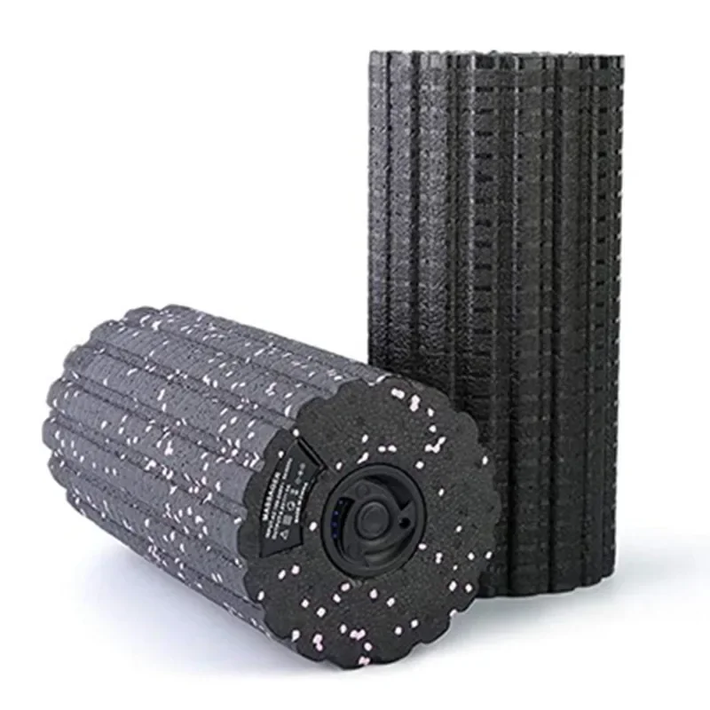 Vibrating Foam Roller - 4-Speed Vibrating Electric Yoga Massage Foam