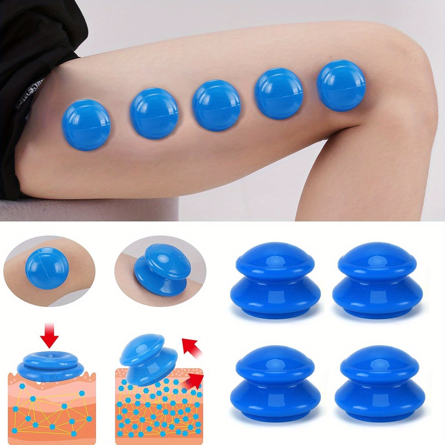 Cupping Therapy Set - 1pcs Silicone Cupping Therapy Set Massage