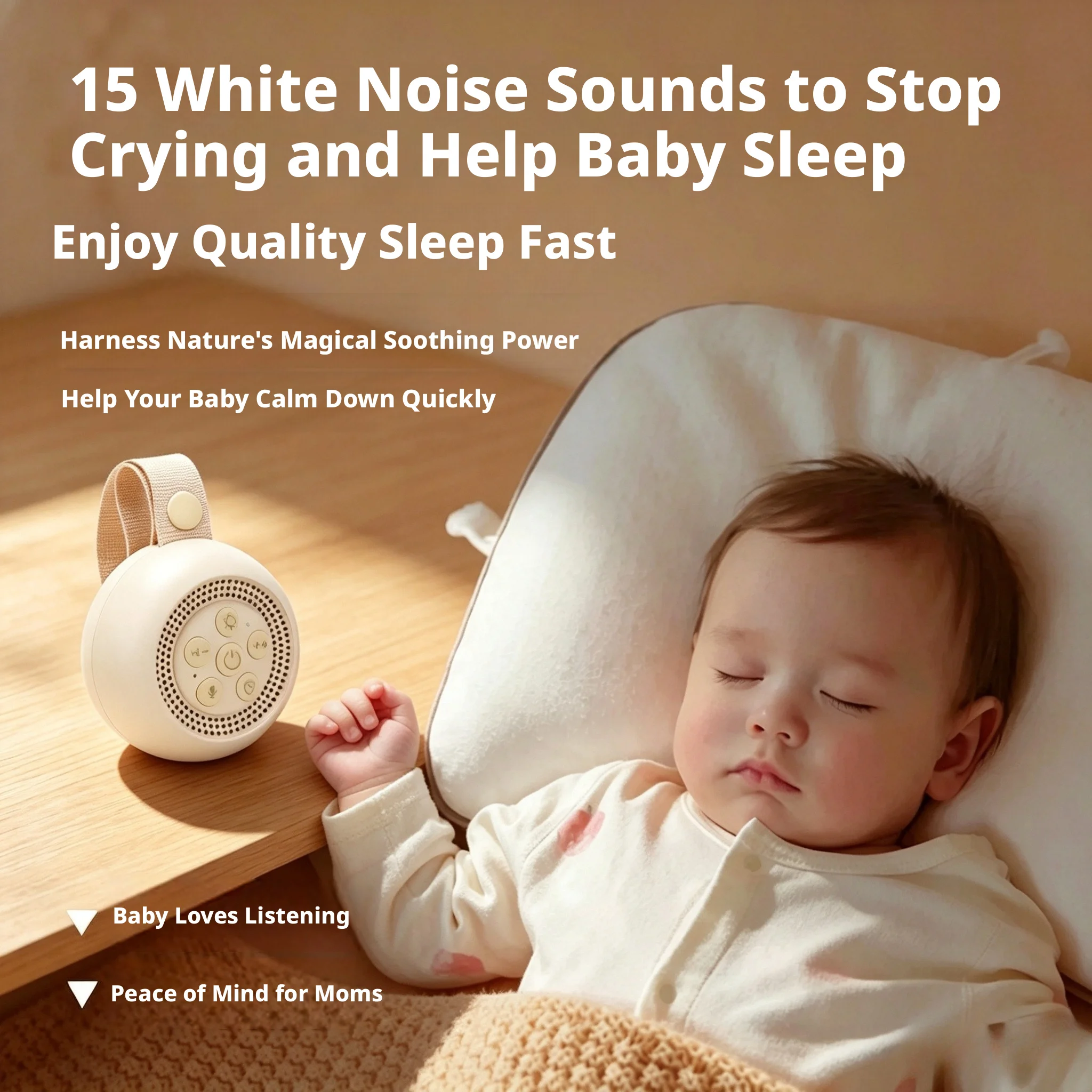 White Noise Machine Sleep - Baby Sleep White Noise Machine Rechargeable