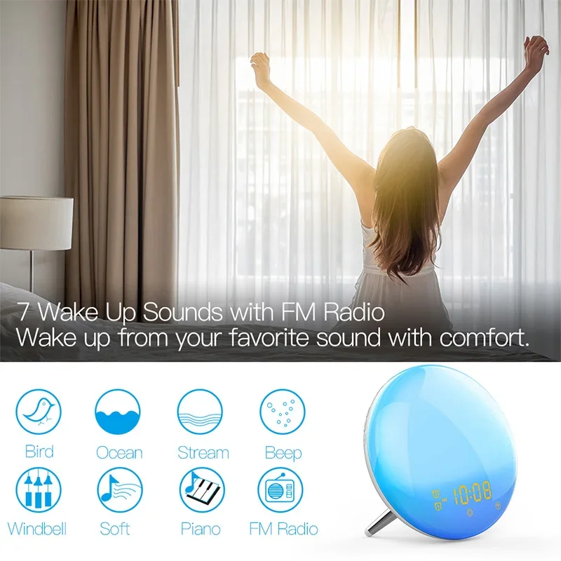 WiFi Tuya Smart Life Wake Up L - White Noise Machine Sleep 评论和价格