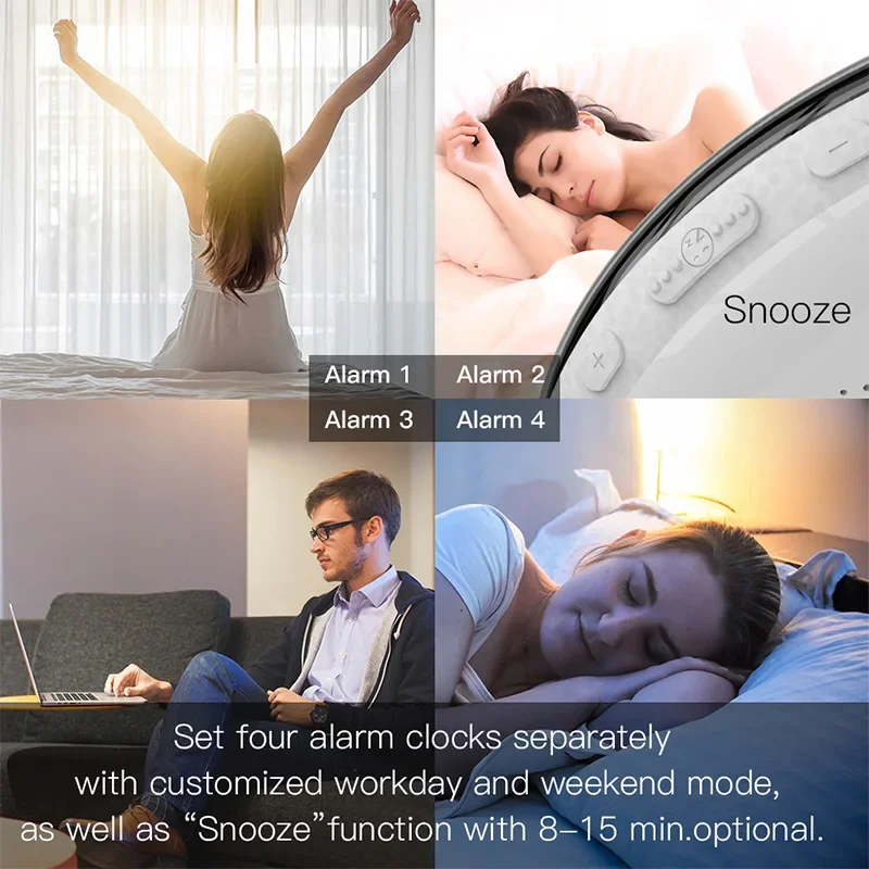 WiFi Tuya Smart Life Wake Up L - White Noise Machine Sleep 评论和价格