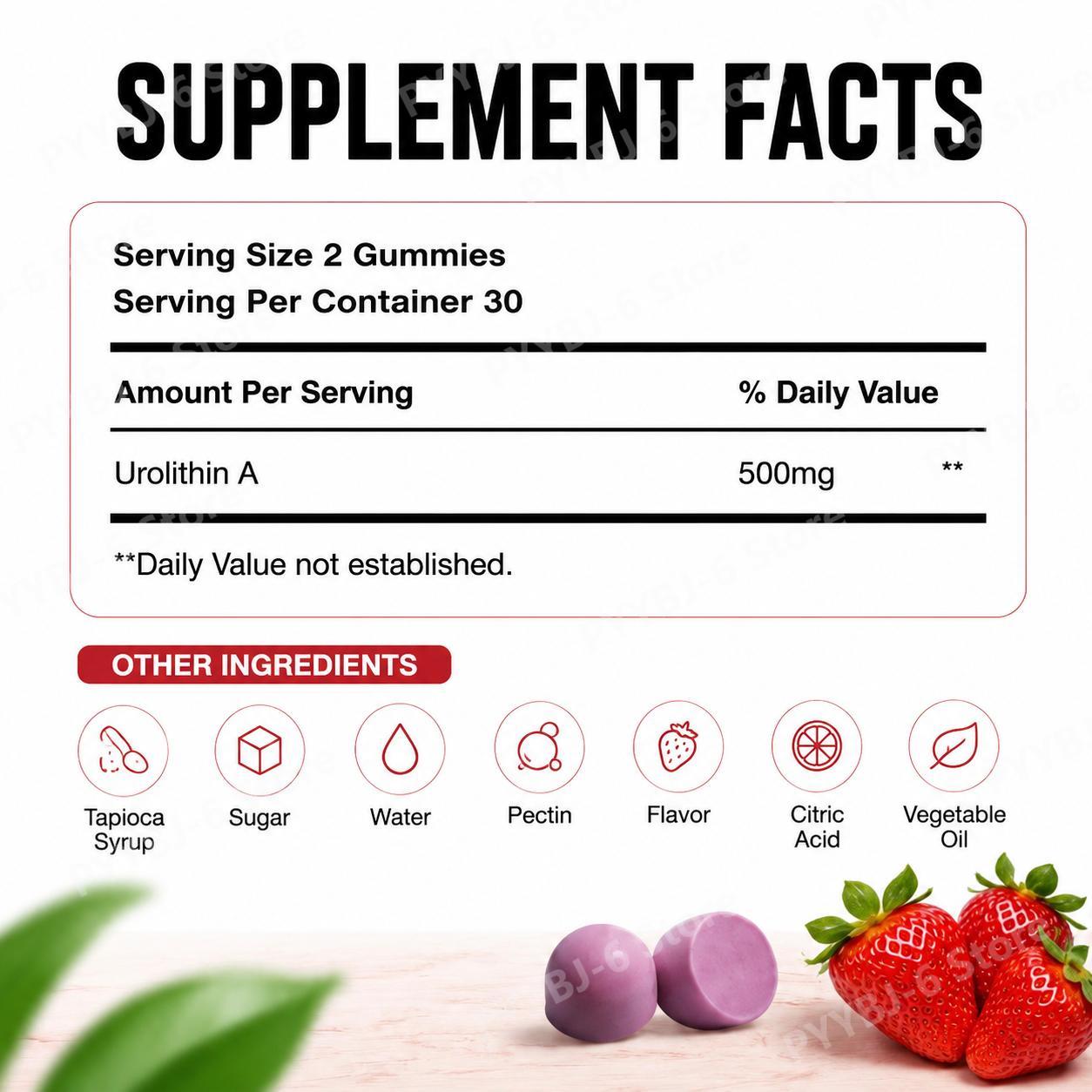 Docteat Urolithin A Gummies Mu - Health Wellness Vitality 评论和价格