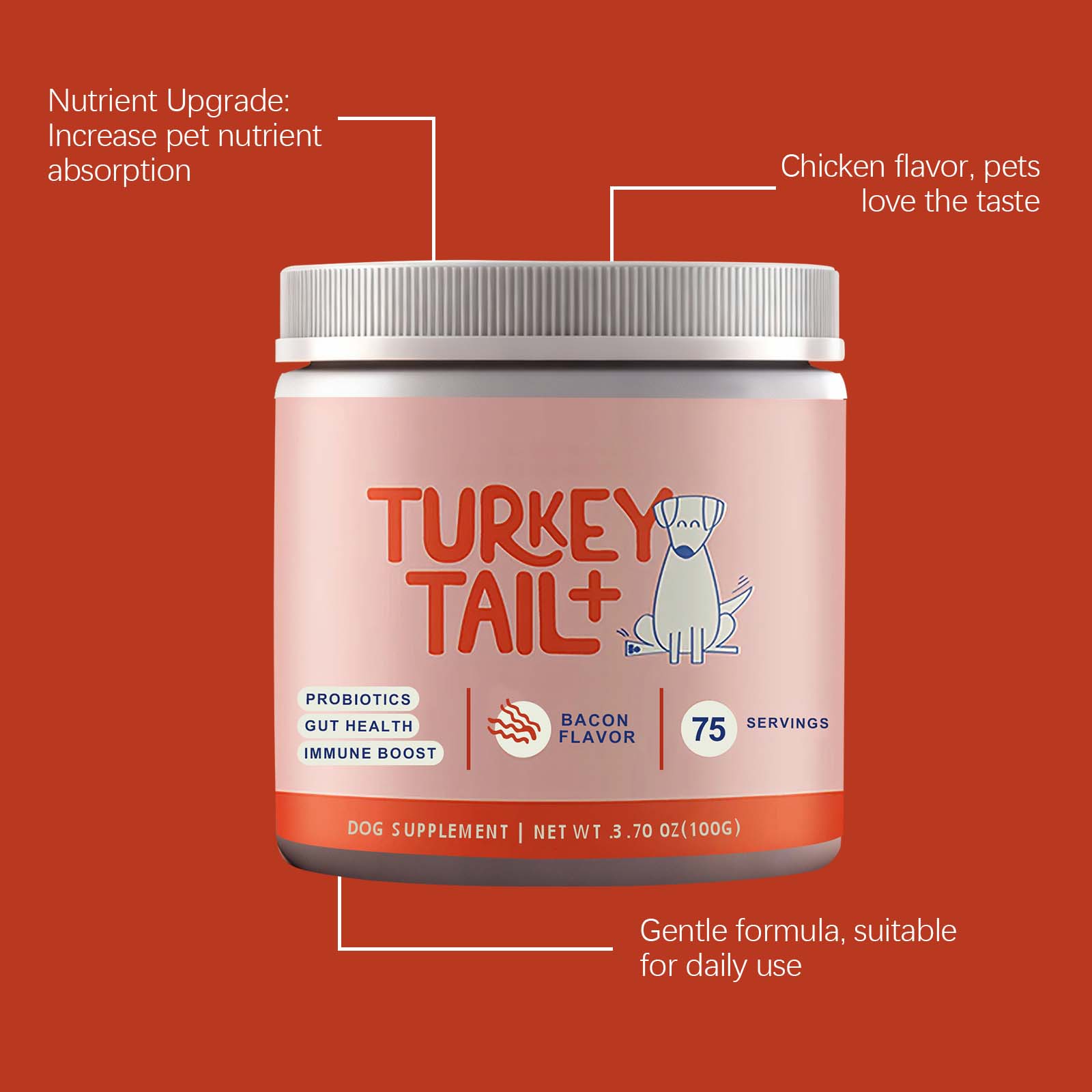 Canine Probiotic Powder Intest - Health Wellness Vitality 评论和价格
