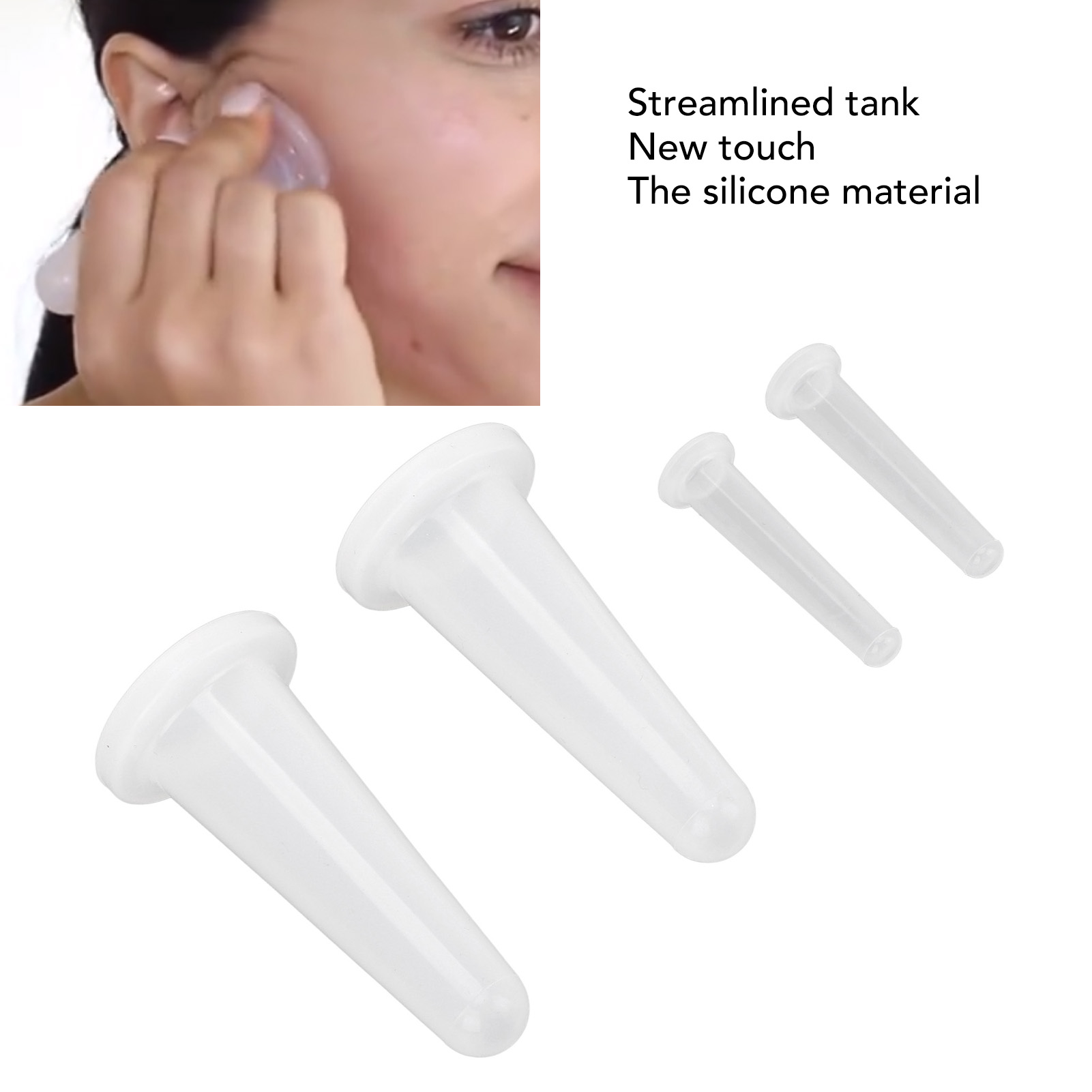 Facial Cupping Set 4pcs Silico - Cupping Therapy Set 评论和价格