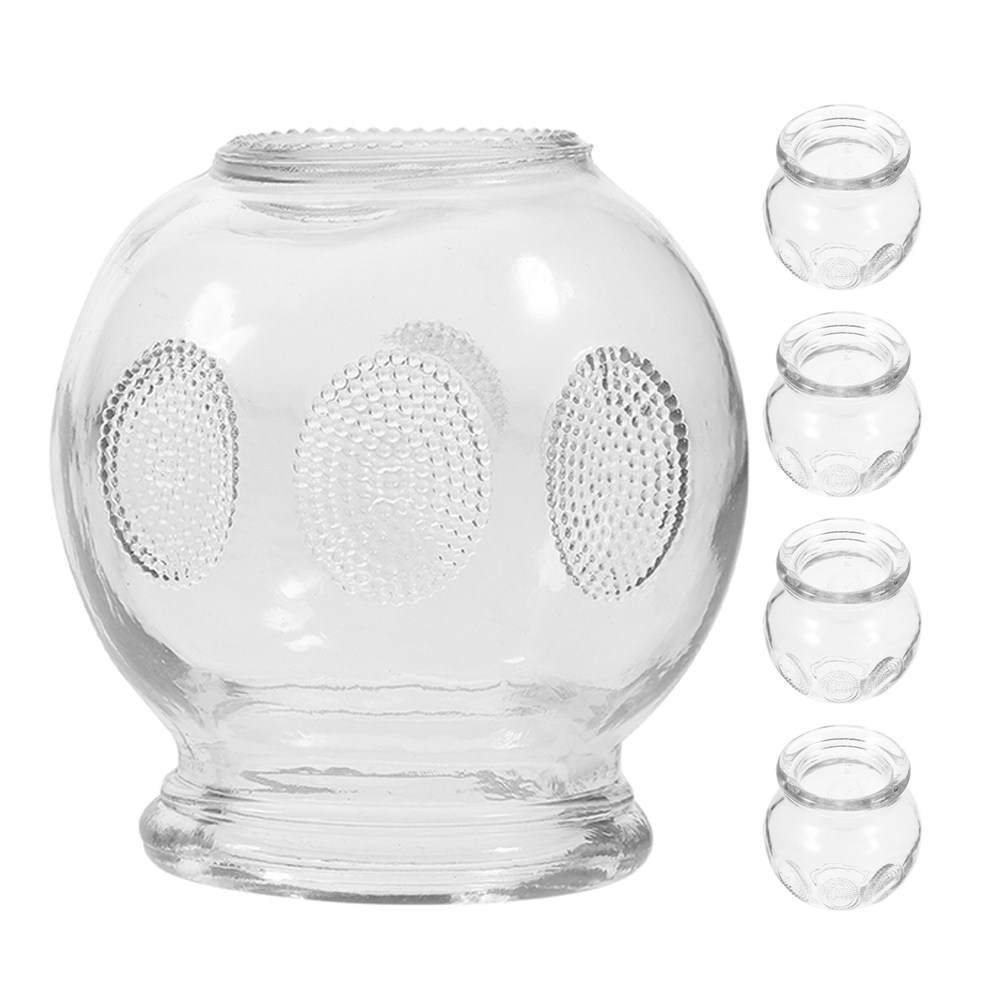 5Pcs Glass Cupping Set Fire Th - Cupping Therapy Set 评论和价格