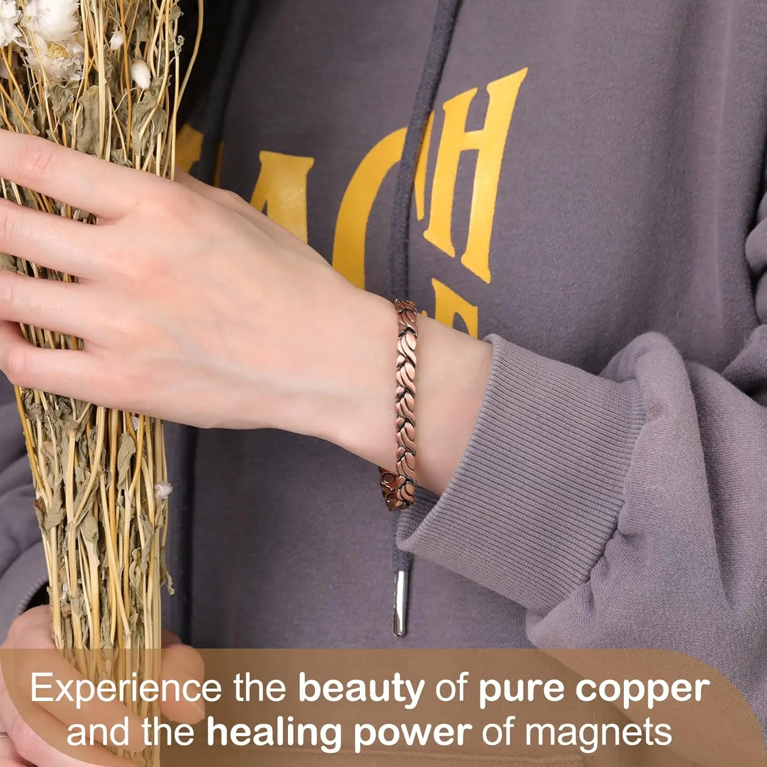 ARADOO Pure Copper Magnetic Br - Health Wellness Bracelet 评论和价格