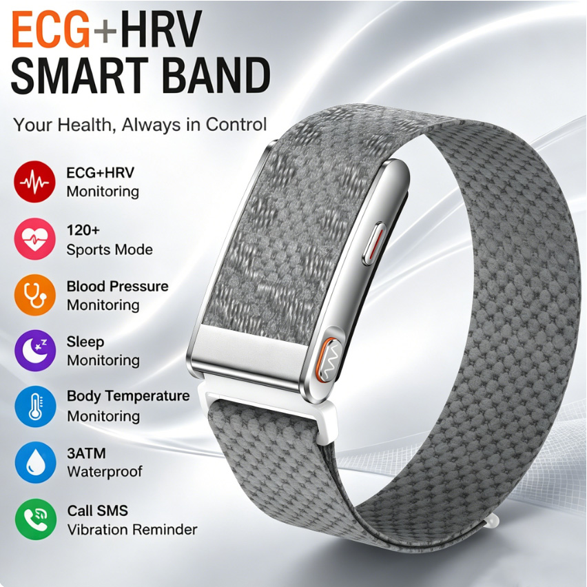 Smart Health Bracelet ECG HRV  - Health Wellness Bracelet 评论和价格